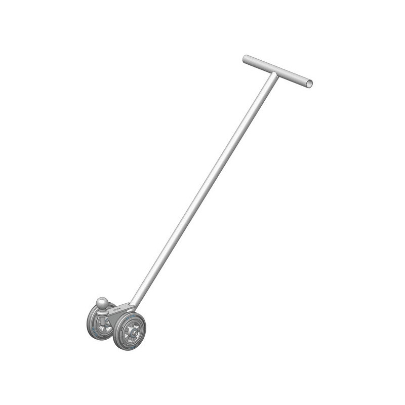 Swivel trolley to move wheeled boxes