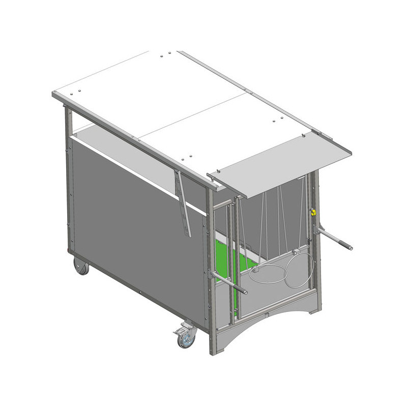 Folding canopy for PRO and STANDARD rolling calf pen roofs