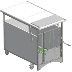 Folding canopy for PRO and STANDARD rolling calf pen roofs