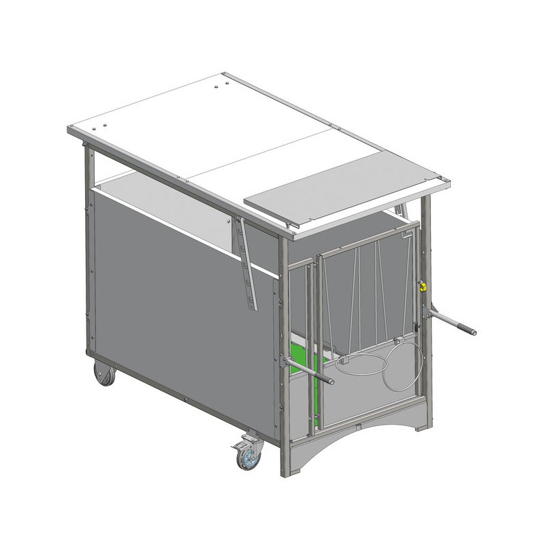 Folding canopy for PRO and STANDARD rolling calf pen roofs