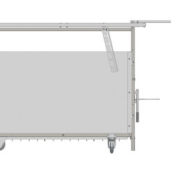Folding canopy for PRO and STANDARD rolling calf pen roofs