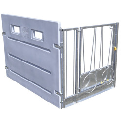 Extension HYGIENE PRO HDPE calf box with fixed PE partitions