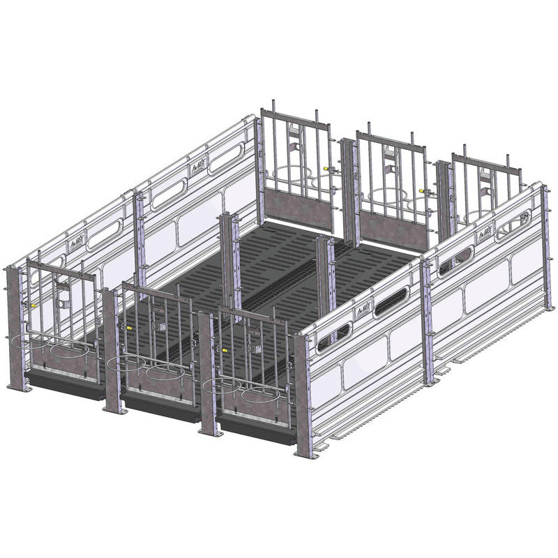 Wall fastening for calf pens Wall fastening for calf pens