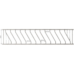 12 places/4 m Diagonal JUNIOR Ø 42.4 mm feed panel
