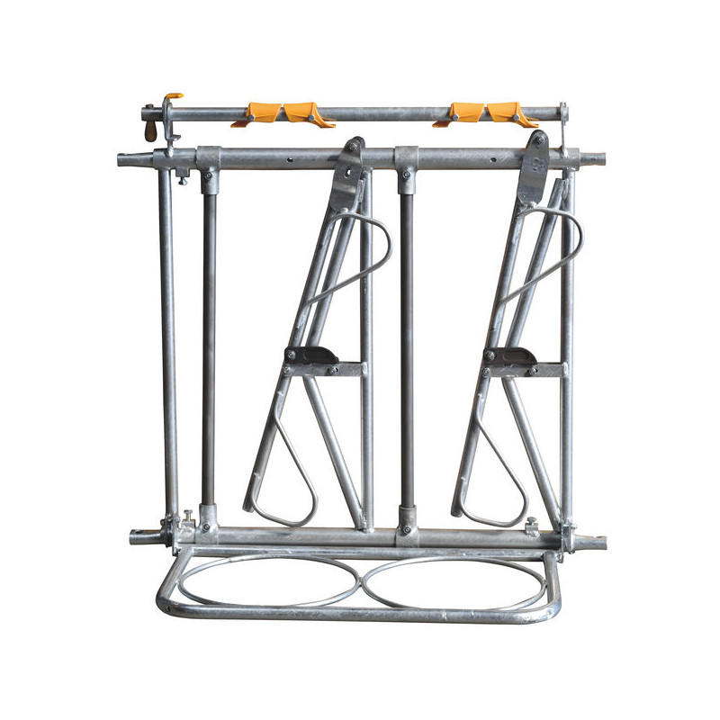 2 places/1 m JUNIOR COMFORT SR calf headlock panel with bucket holder 2 places/1 m JUNIOR COMFORT SR calf headlock panel with bucket holder