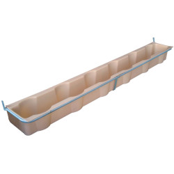 6 buckets/3 m Bucket holder with integrated PE feed trough