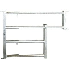 Extendable gate with drinker opening Length 0.85 to 1.20 m