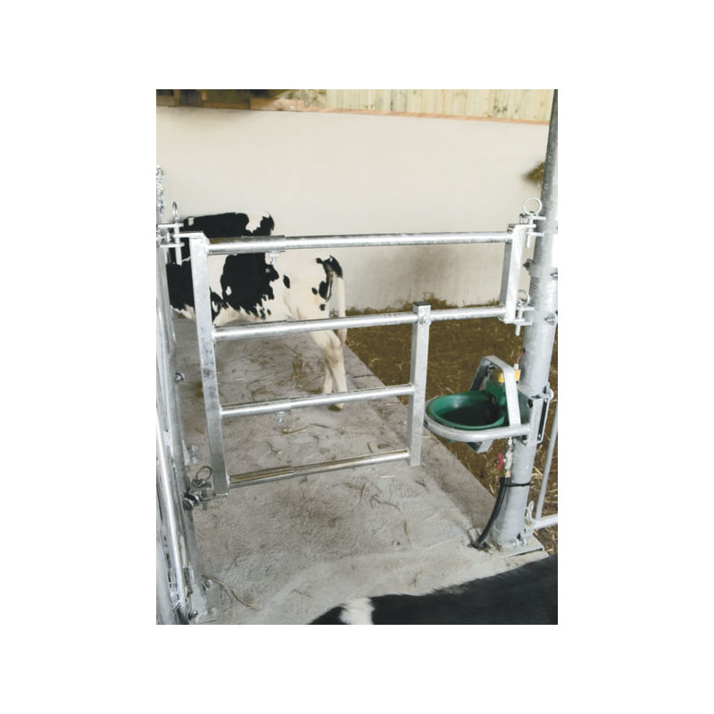 Extendable gate with drinker opening Length 0.85 to 1.20 m