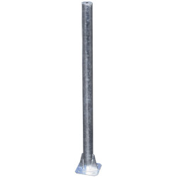 Ø 76 mm Bared post on plate
