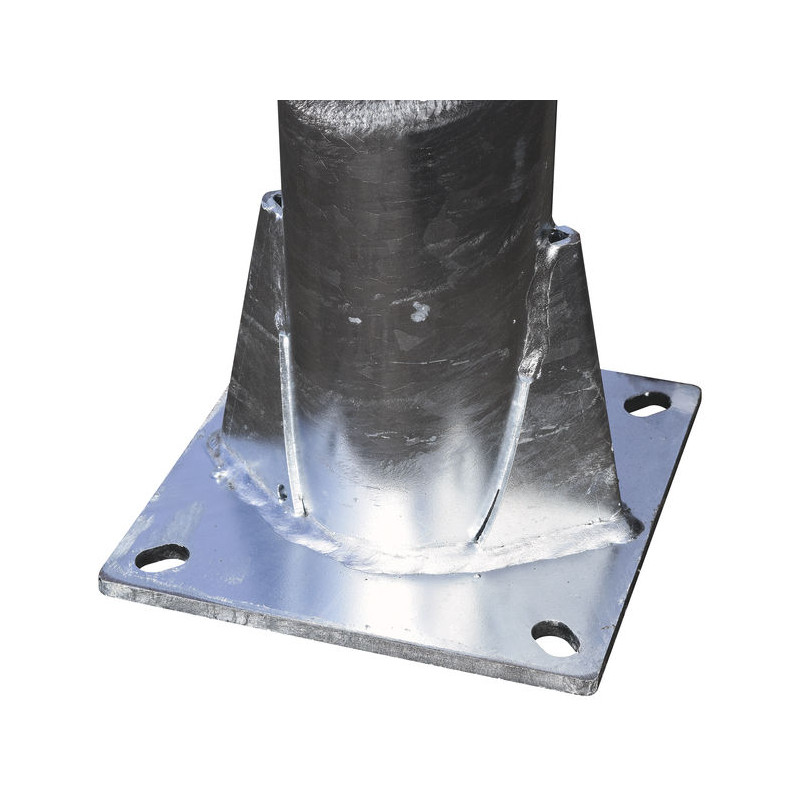 Ø 76 mm Bared post on plate