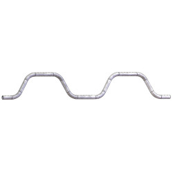 Ø 49 mm curved wither bar for cubicles