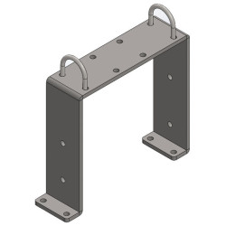réhaussé Floor fastening support for cubicle dividers