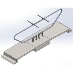 réhaussé Floor fastening support for cubicle dividers réhaussé Floor fastening support for cubicle dividers