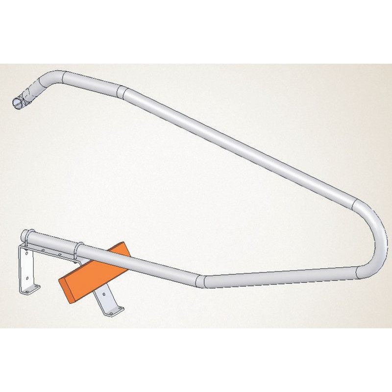 Support to fasten cubicle dividers on a sloping floor Support to fasten cubicle dividers on a sloping floor