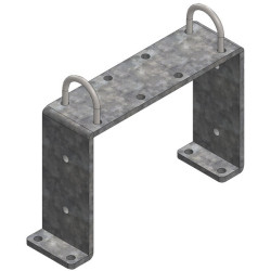 Floor fastening support for cubicle dividers