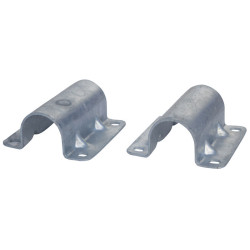 Floor fastening 1/2 bracket for self-supported cubicle dividers Floor fastening 1/2 bracket for self-supported cubicle dividers