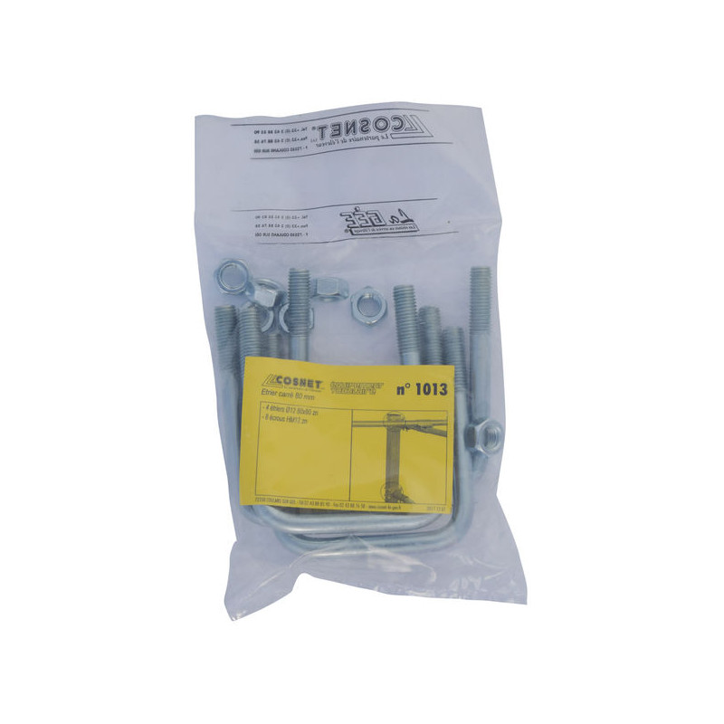 Square 60 mm U-bolt