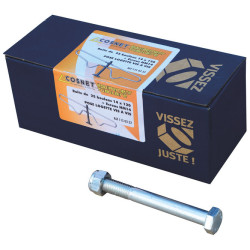 Galvanised steel M14 hexagonal head bolt