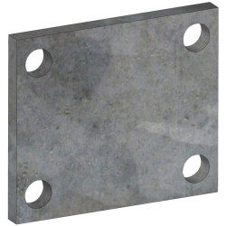 Screw-on counter-plate