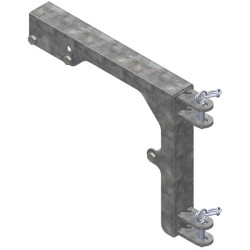 Extendable two-rail panel support for cubicle dividers "Continental and Atlantic"
