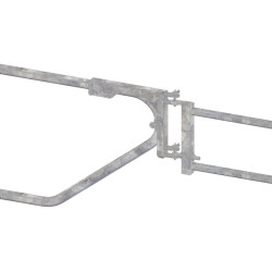 Extendable two-rail panel support for cubicle dividers "Continental and Atlantic" Extendable two-rail panel support for cubicle dividers "Continental and Atlantic"