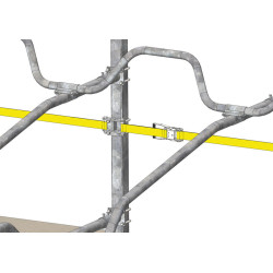 Intermediate mounting plate for advance stop strap Intermediate mounting plate for advance stop strap