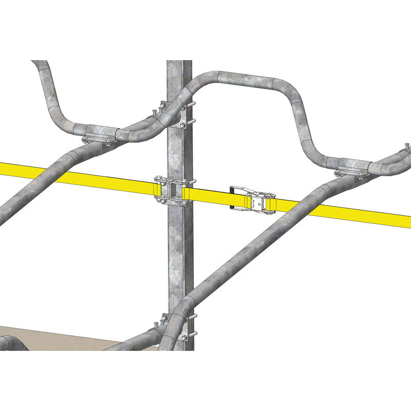 Intermediate mounting plate for advance stop strap Intermediate mounting plate for advance stop strap