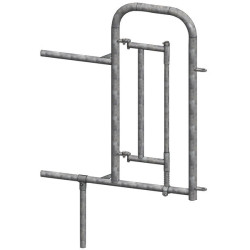Opening-end with gate for humans for Comfort headlock panel