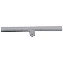 Fastening end with central mounting plate