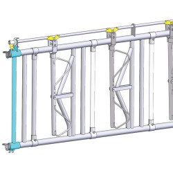 End to adapt headlock panel length