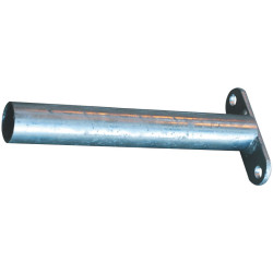 Fastening end "T" extended on mounting plate 