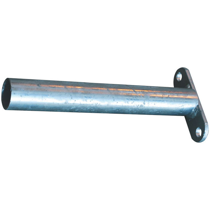Fastening end "T" extended on mounting plate 