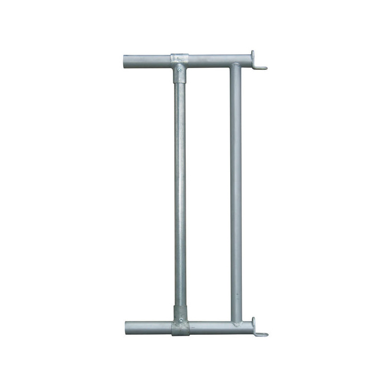 Double extended L-shaped fastening end
