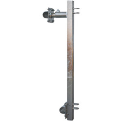 Barrier fastening support for tilted-mounted headlock panel