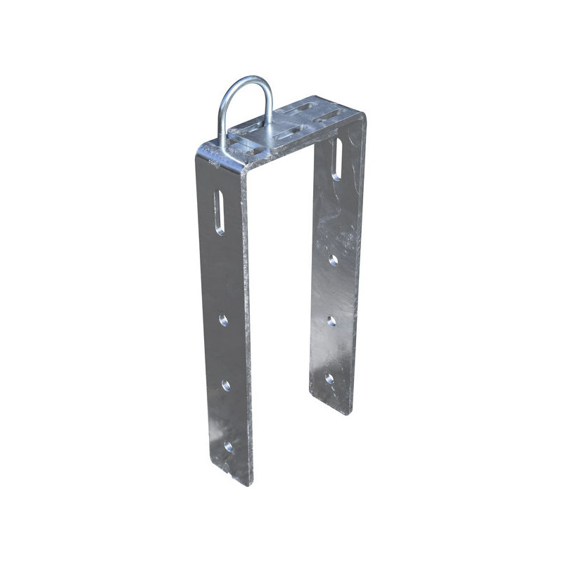 Fastening reinforcement adjustable on low wall for headlock panel Fastening reinforcement adjustable on low wall for headlock panel