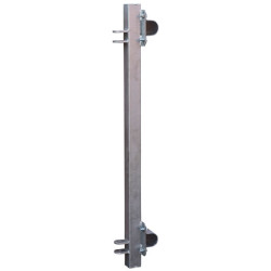 Barrier fastening support for straight-mounted headlock panel
