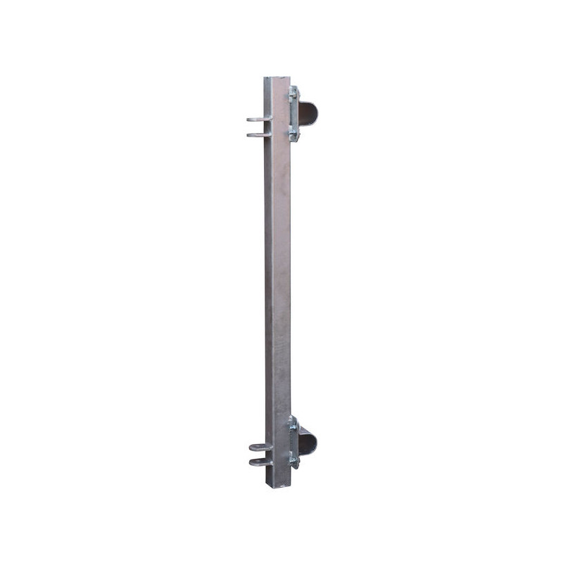 Barrier fastening support for straight-mounted headlock panel Barrier fastening support for straight-mounted headlock panel
