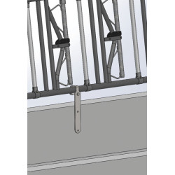 Fastening reinforcement non-adjustable on low wall for headlock panel
