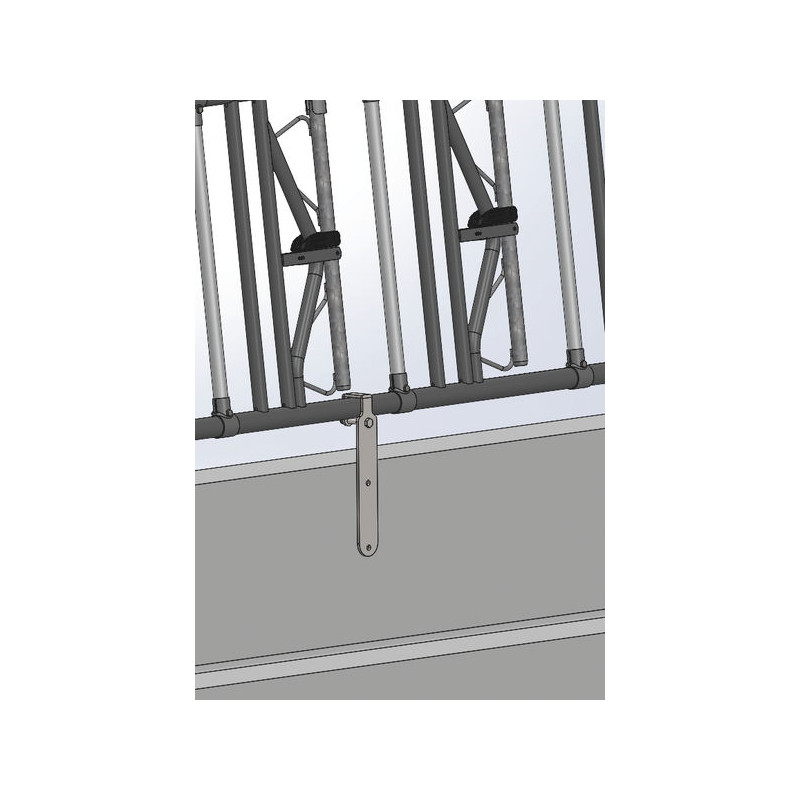 Fastening reinforcement non-adjustable on low wall for headlock panel