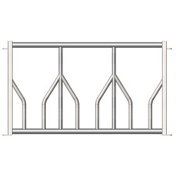 Gate feed panel for RTLS hay rack