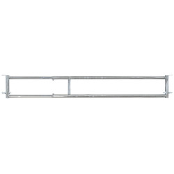 Extendable 2-rail feed panel - 3/4 m
