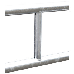 Extendable 2-rail feed panel - 3/4 m