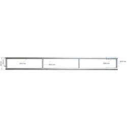 2-rail (Ø 76 mm) feed panel - 5 m