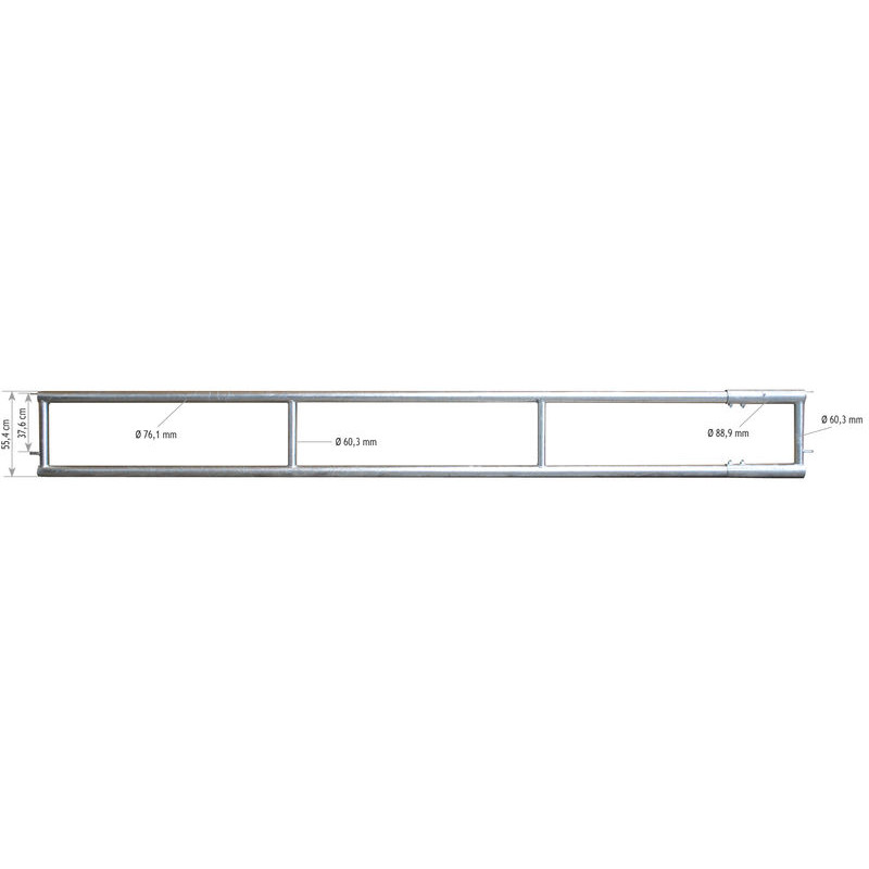 2-rail (Ø 76 mm) feed panel - 5 m