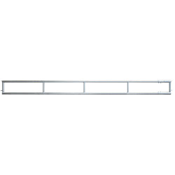 2-rail (Ø 76 mm) feed panel - 6 m