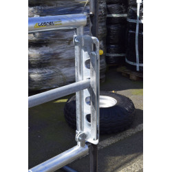 3-rail (Ø 76 mm) feed panel - 4 m à fermeture rapide