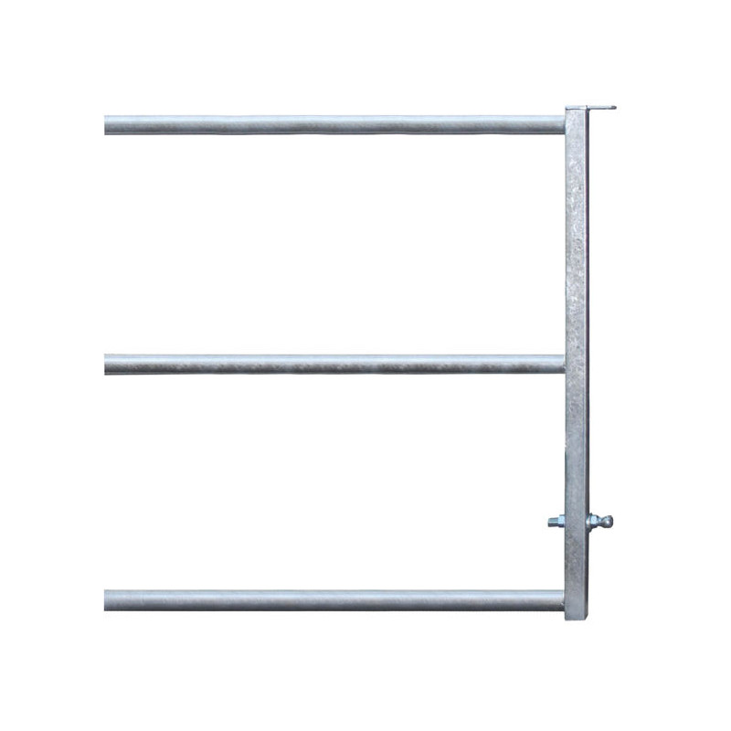 3-rail panel front end for stall barrier