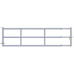 3-Rails extendable gate ø60,3mm H.0,79M for manure robot - 4/5 m