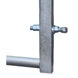 3-rail extendable panel Ø 60 mm H. 0.79 m for passage of scraper robot - 2/3 m 3-rail extendable panel Ø 60 mm H. 0.79 m for passage of scraper robot - 2/3 m