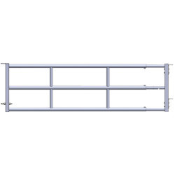 3-rail extendable panel Ø 60 mm H. 0.79 m for passage of scraper robot - 4/5 m